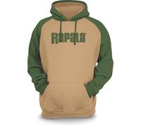 Rapala Hooded Floater Sweatshirt, Water Resistant Fishing Jacket with Built in Flotation and Thermal Warmth, Khaki Moss, XX-Large