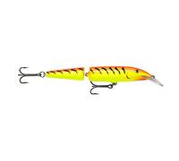 Rapala Jointed Lure with Two No. 2 Hooks, 1.2-4.2 m Swimming Depth, 13 cm Size, Hot Tiger