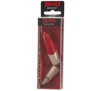 Rapala Jointed Lure with Two No. 2 Hooks, 1.2-4.2 m Swimming Depth, 13 cm Size, Red Head