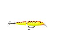 Rapala Jointed Lure with Two No. 3 Hooks, 1.2-2.4 m Swimming Depth, 11 cm Size, Hot Tiger