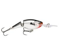 Rapala Fishing Lure Jointed Shad Rap - Two No. 3 Hooks, 2.1-4.5 m Depth, 9 cm - Chrome