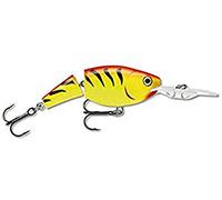 Rapala Jointed Shad Rap Lure with Two No. 3 Hooks, 2.1-4.5 m Swimming Depth, 9 cm Size, Hot Tiger