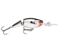 Rapala Fishing Lure Jointed Shad Rap - Two No. 3 Hooks, 2.1-4.5 m Depth, 9 cm - Chrome