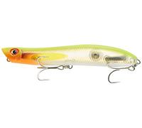 Rapala MaxRap Walk'n Roll Lure with Two No. 2 Hooks, Surface Swimming Depth, 13 cm Size, Flake Hot Chartreuse