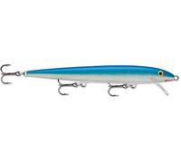 Rapala Original Floater Lure with Three No. 5 Hooks, 1.2-1.8 m Swimming Depth, 13 cm Size, Blue