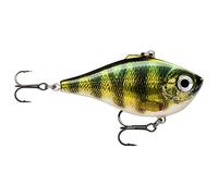 Rapala Rippin' Rap Fishing Lure - Thin Body and Without Bib - Variable Swim Depth - 5 cm / 9 g - Made in Estonia - Live Perch Unisex Adult - Multi-Coloured - Standard