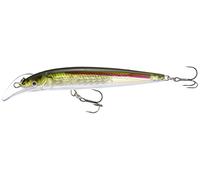 Rapala Scatter Rap Deep Husky Jerk Lure with Two No. 6 Hooks, 2.7-3.6 m Swimming Depth, 10 cm Size, Olive Ghost