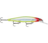 Rapala Shadow Rap Deep Lure with Three No. 6 Hooks, 1.2-2.4 m Swimming Depth, 11 cm Size, Clown