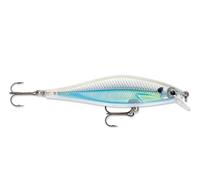 Rapala Shadow Rap Shad Lure with Two No. 6 Hooks, 0.9-1.2 m Swimming Depth, 9 cm Size, Albino Shiner