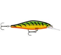 Rapala Shadow Rap Shad Deep Lure with Two No. 6 Hooks, 1.5-1.8 m Swimming Depth, 9 cm Size, Firetiger