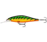 Rapala Shadow Rap Shad Deep Lure with Two No. 6 Hooks, 1.5-1.8 m Swimming Depth, 9 cm Size, Firetiger