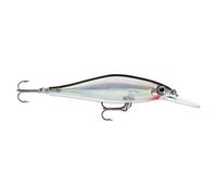 Rapala Shadow Rap Shad Deep Lure with Two No. 6 Hooks, 1.5-1.8 m Swimming Depth, 9 cm Size, Silver
