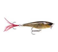 Rapala Skitter Pop Lure with Two No. 6 Hooks, Surface Swimming Depth, 5 cm Size, Live Field Mouse