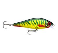 Rapala Super Shadow Rap Lure with Two No. 3/0 Hooks, 1-1.4 m Swimming Depth, 16 cm Size, Hot Perch