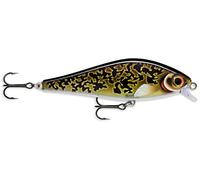 Rapala Super Shadow Rap Lure with Two No. 3/0 Hooks, 1-1.4 m Swimming Depth, 16 cm Size, Artistic Burbot