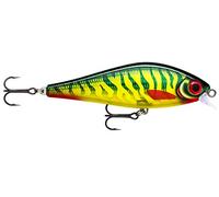 Rapala Super Shadow Rap Lure with Two No. 3/0 Hooks, 1-1.4 m Swimming Depth, 16 cm Size, Hot Perch