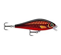 Rapala Super Shadow Rap Lure with Two No. 3/0 Hooks, 1-1.4 m Swimming Depth, 16 cm Size, Twilight Zone