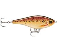 Rapala Super Shadow Wrap Jar, 4.3 inches (11 cm), TRL Live Brown Trout, SSDRJ11