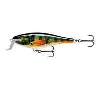 Rapala Unisex Adult Super Shad Rap Fishing Bait Fishing Accessories with Balsa Body Freshwater Spinning Bait Running Depth 1.5-2.7 m Fishing Lure 14 cm, 45 g Made in Estonia Live Perch, Standard