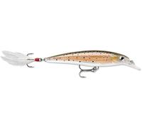 Rapala X-Rap Lure with Two No. 10 Hooks, 0.9-1.5 m Swimming Depth, 6 cm Size, Brown Trout