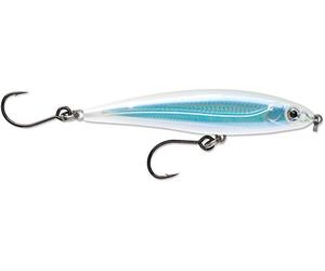 Rapala X-Rap Twitchin' Minnow Lure with Two No. 2/0 Hooks, 0.3-0.6 m Swimming Depth, 10 cm Size, Albino Shiner