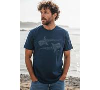 Rapanui Clothing Men's Whale Shark Coastal Graphic T-Shirt in Blue | Size: Large Rapanui Clothing Blue L