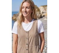 Rapanui Clothing Relaxed Corduroy Button Front Jumpsuit In Brown Brown