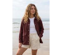 Rapanui Clothing Relaxed Fit Women's Corduroy Jacket In Terracotta Terracotta
