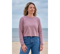 Rapanui Clothing Women's Coastal Graphic Cropped Sweatshirt In Dusty Pink Dusty Pink