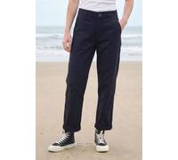 Rapanui Clothing Women's Cotton Twill Wide-Leg Trousers In Black Black