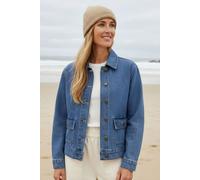 Rapanui Clothing Women's Denim Jacket in Mid Blue | Size: 10 Rapanui Clothing Mid Blue 10