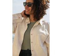 Rapanui Clothing Women's Linen Shirt in Beige | Size: 12 Rapanui Clothing Beige 12