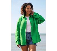Rapanui Clothing Women's Linen Shirt In Green Green 18