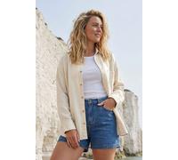 Rapanui Clothing Women's Relaxed Fit Linen Shirt In Beige Beige