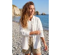 Rapanui Clothing Women's Relaxed Fit Linen Shirt in White | Size: 14 Rapanui Clothing White 14