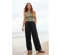 Rapanui Clothing Women's Relaxed Wide Leg Linen Trousers in Black | Size: 16 Rapanui Clothing Black 16