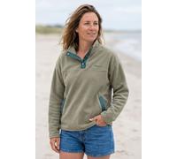 Rapanui Clothing Women's Snap Button Polar Fleece Pullover in Olive | Size: 8 Rapanui Clothing Olive 8