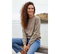 Rapanui Clothing Women's Waffle Knit Jumper In Light Beige Light Beige 14