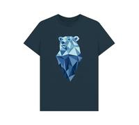 Rapanui Geometric Polar Bear Graphic T-Shirt Denim Blue