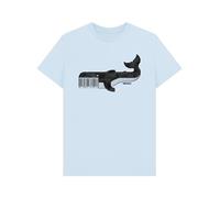 Rapanui No More Plastic Whale Graphic T-Shirt Sky Blue