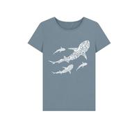 Rapanui Save Our Seas Whale Graphic T-Shirt Stone Blue