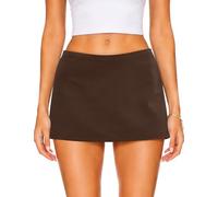 Rapbin Women's Y2K Mini Skirt with Shorts Low Rise Skort for Going Out | Soft modal skort with 4-way stretch and built-in shorts for confidence, perfect for parties, festivals and vacation