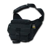 RAPDOM Tactical Messenger Bag, Black, 14" W x 12" H x 6.5" D