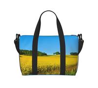 Rape Flower Field Print Italy Flag Print Versatile Handbag for Travel,Hand-Held Crossbody Travel Bag for Your Every Need