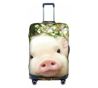 Rape Flower Pig Luggage Cover Suitcase Trolley Case Protector Elastic Washable Anti Scratch Fit 18-32 Inch