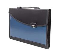 Rapesco 0670 A4+ Designer Expanding File with Handle, 24 Compartments, Blue
