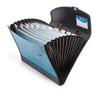 Rapesco 0682 Designer A4+ 13-Part Expanding File with Handle, Teal