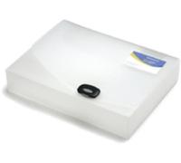 Rapesco 0711 Rigid Box File, 40 mm Spine, A4, Transparent