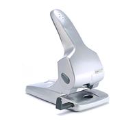 Rapesco 0732 Zero-65 Metal 2-Hole Punch – 65-Sheet High-Capacity – Silver