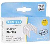 Rapesco 0752 53/8 mm Galvanised Staples, Box of 2000